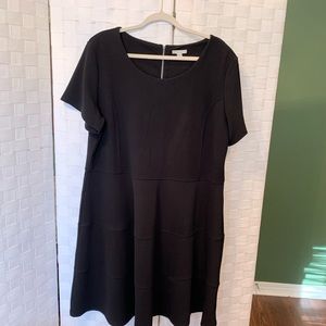 Cato Little Black Dress w/ Panel Bottom